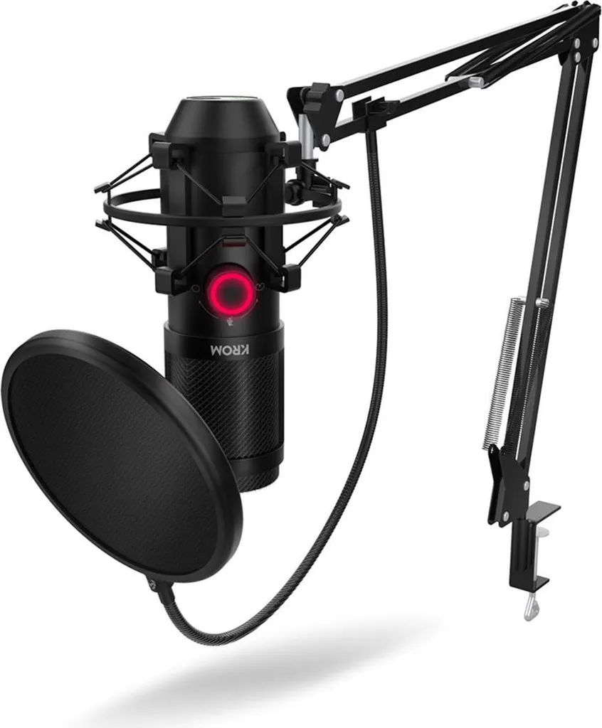 Microphone Krom Kapsule Nox NKKROMKPSL Kit Streaming Cardioïde Pro