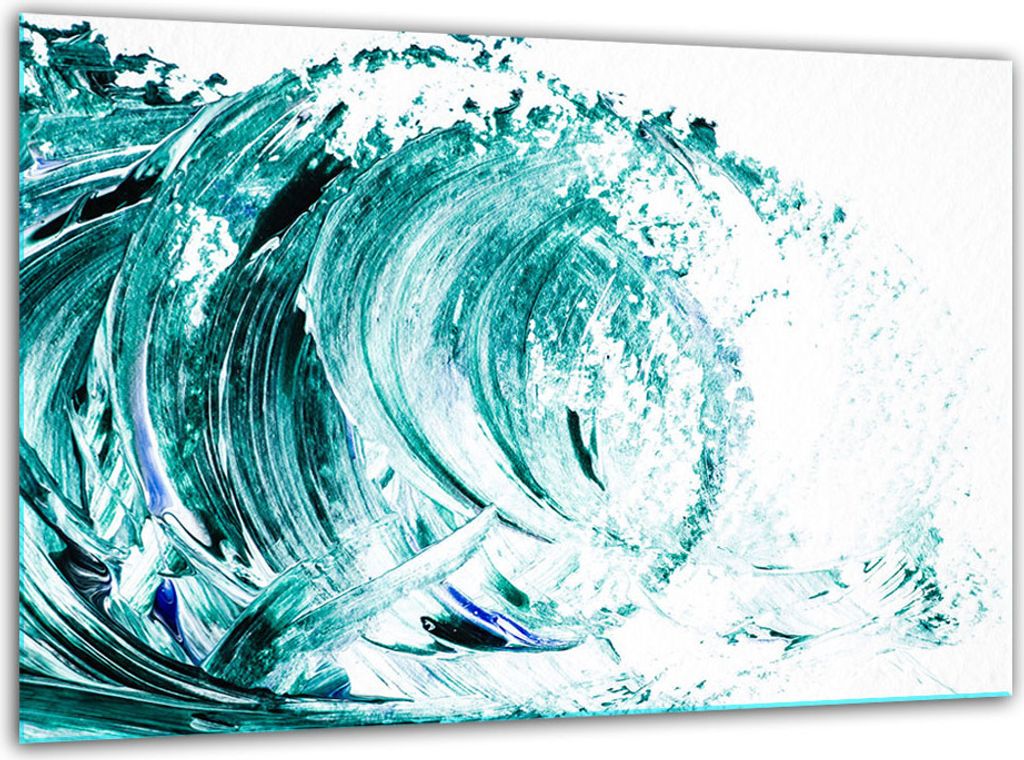 Glas Herdabdeckplatten Schneidebrett Universal 30x22cm Welle