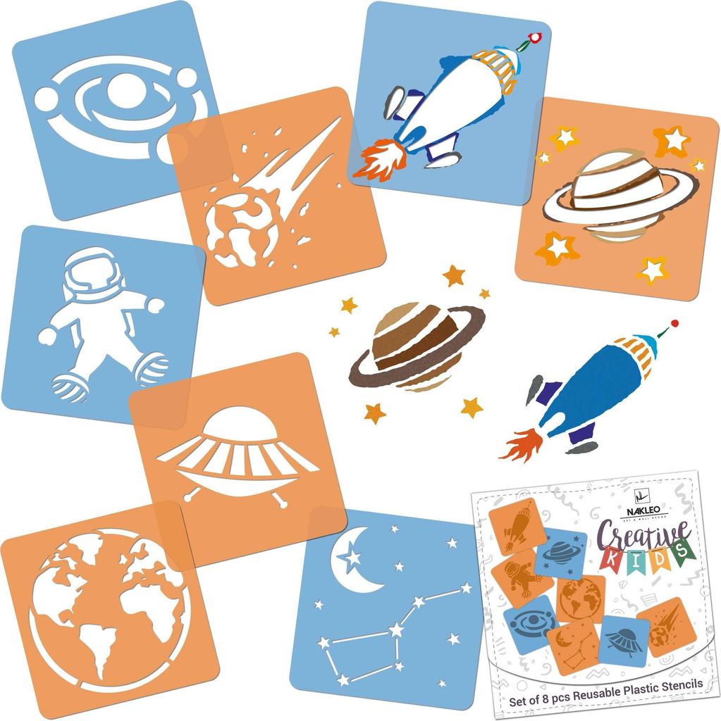 Sagome da colorare per bambini, set da 8 pezzi 15x15 cm, Immagine del prodotto 