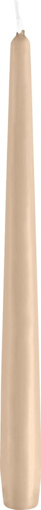 Konische Spitzkerzen Champagner 290 x Ø 23 mm, 12 Stück