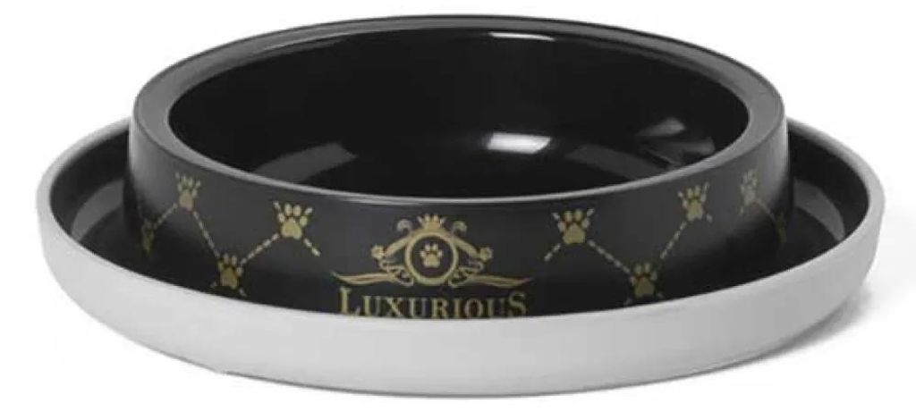 Miska voor katten, zwarte kleur, LUXURIOUS merk, 210 ml Productafbeelding 