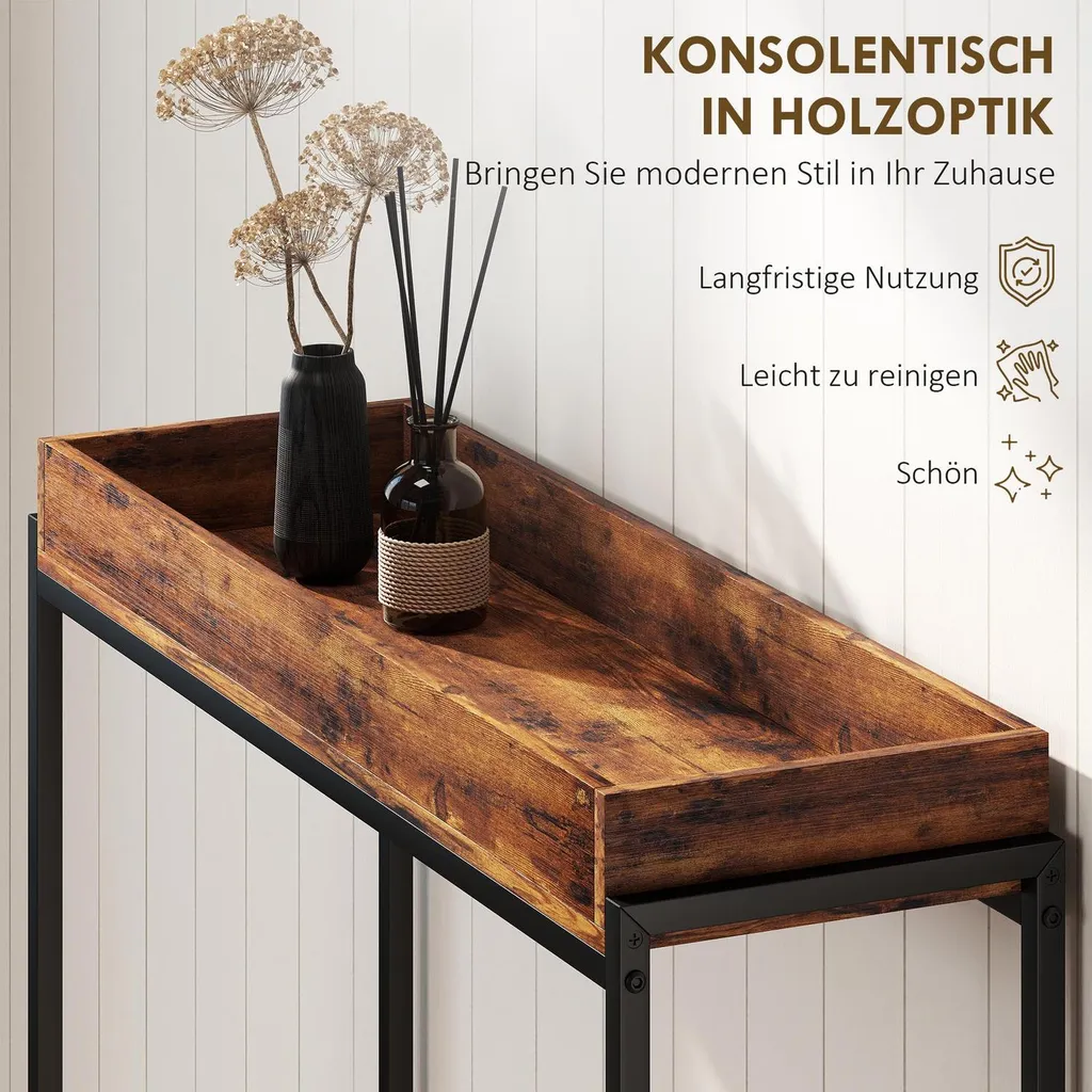Console étroite stable anti-oscillation pour entrée et salon