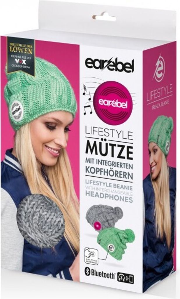 earebel Beanie Trenza in Grau - Bekannt aus "Die Höhle der Produktbild 3