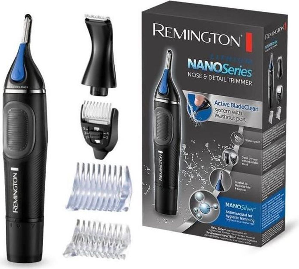 Nasen- und Ohrhaartrimmer , Remington NE3870 Nano Serie, Antibakteriell, Hypoallergen, Komfortspitze