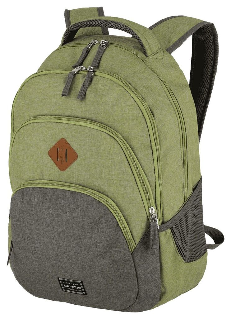 Travelite Městský batoh Basics Backpack Melange Green/grey Obrázek produktu 