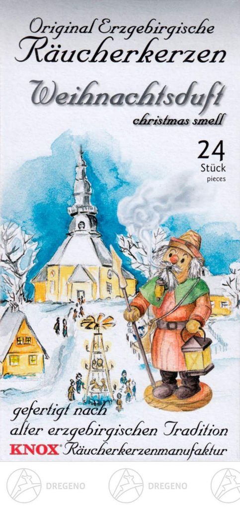 Knox Räucherkerzen - Original Erzgebirgische Räucherkerzen - Weihnachsduft von Knox Räucherkerzen