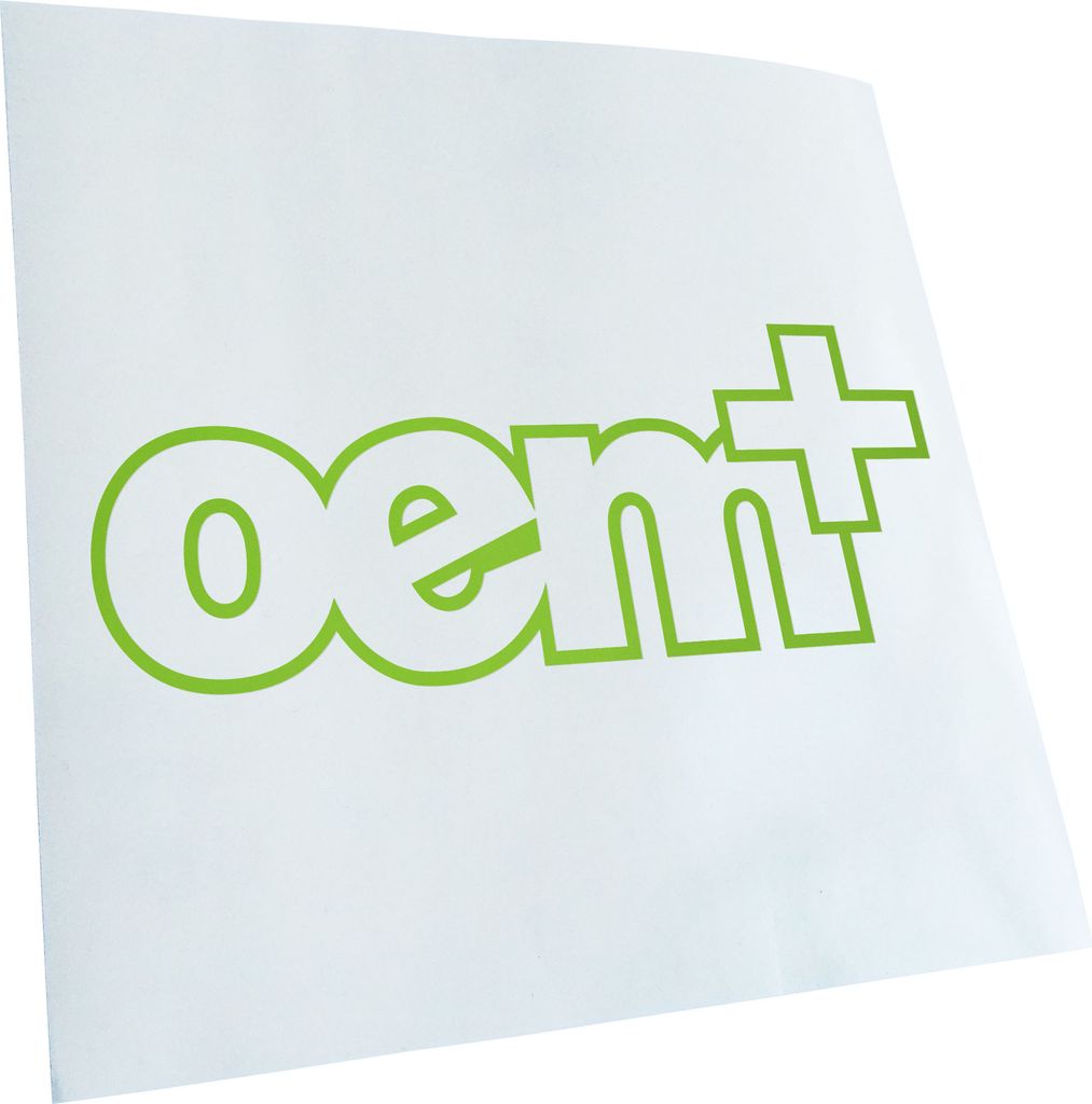 Kiwistar - Autoaufkleber - OEM+ Style Heckscheibenaufkleber - Aufkleber für Auto Kfz Fahrrad, LKW, Truck Mofa