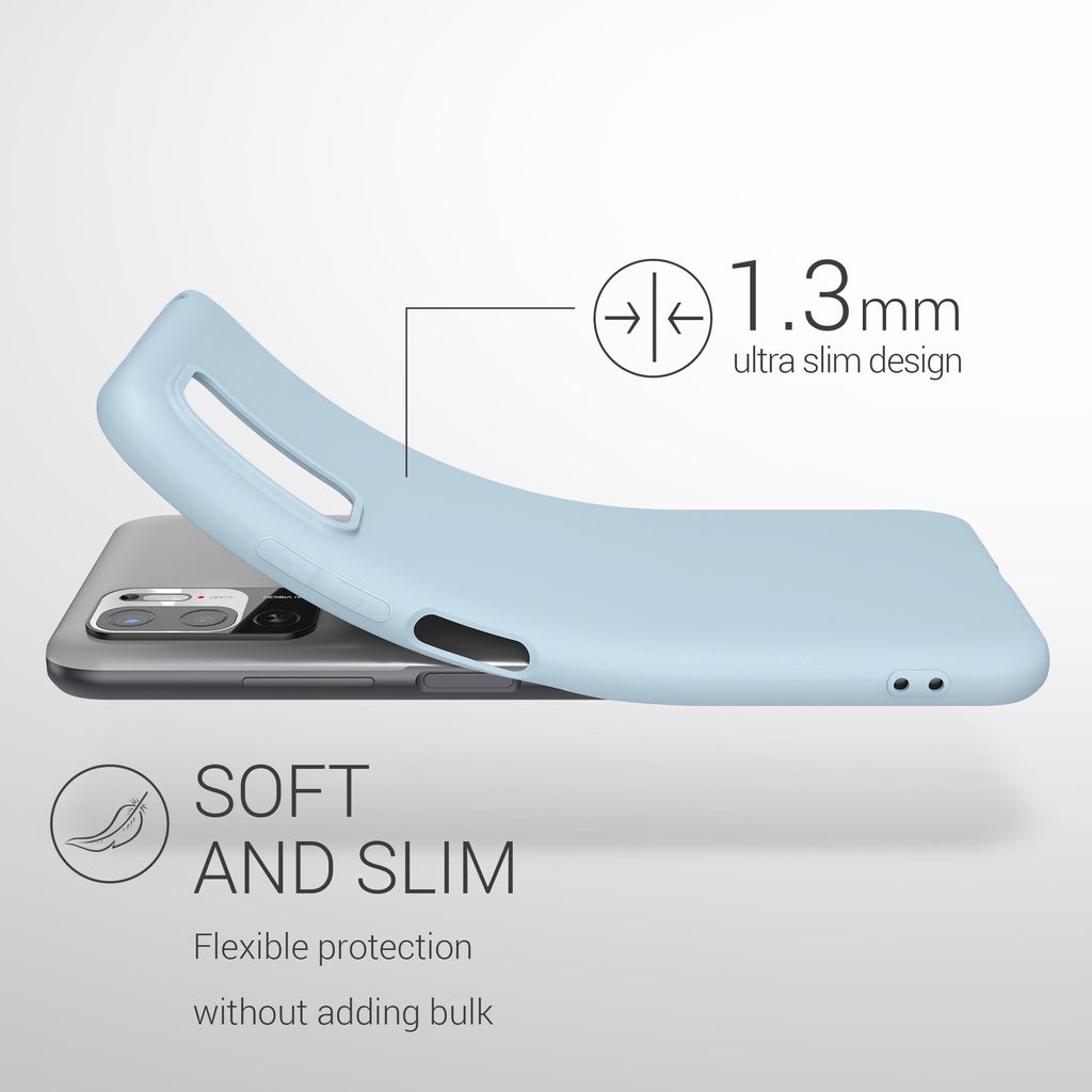 Handy Case in Petrol matt Hülle Silikon Soft Handyhülle kwmobile Hülle kompatibel mit Xiaomi Redmi 7A 
