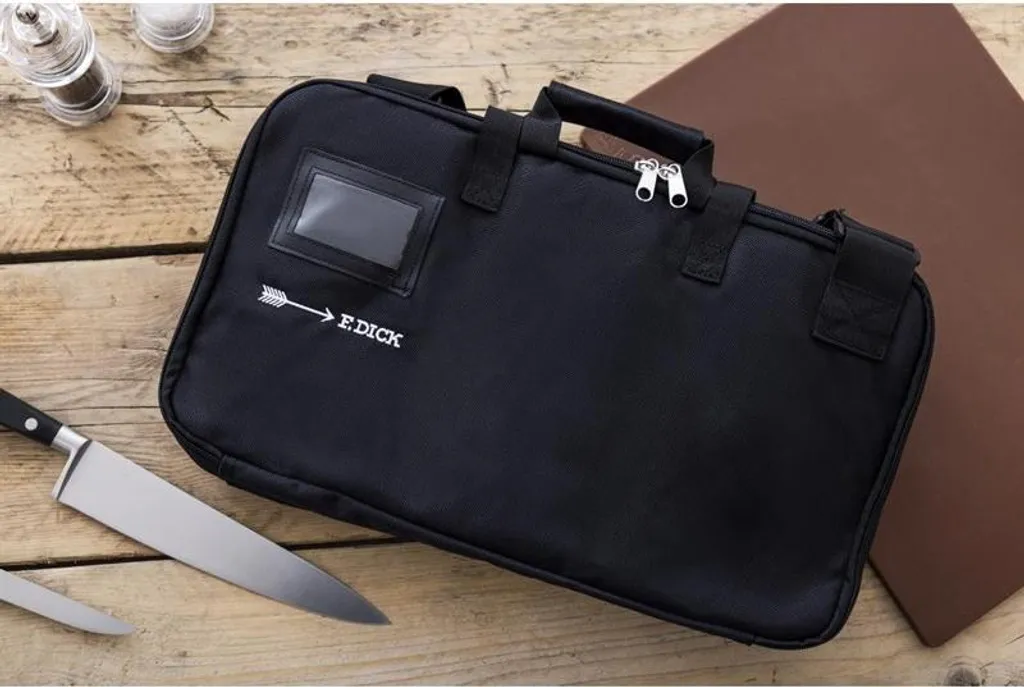 Custodia Coltelli Dick Nera Vuota - Borsa Professionale per Cuochi - 9