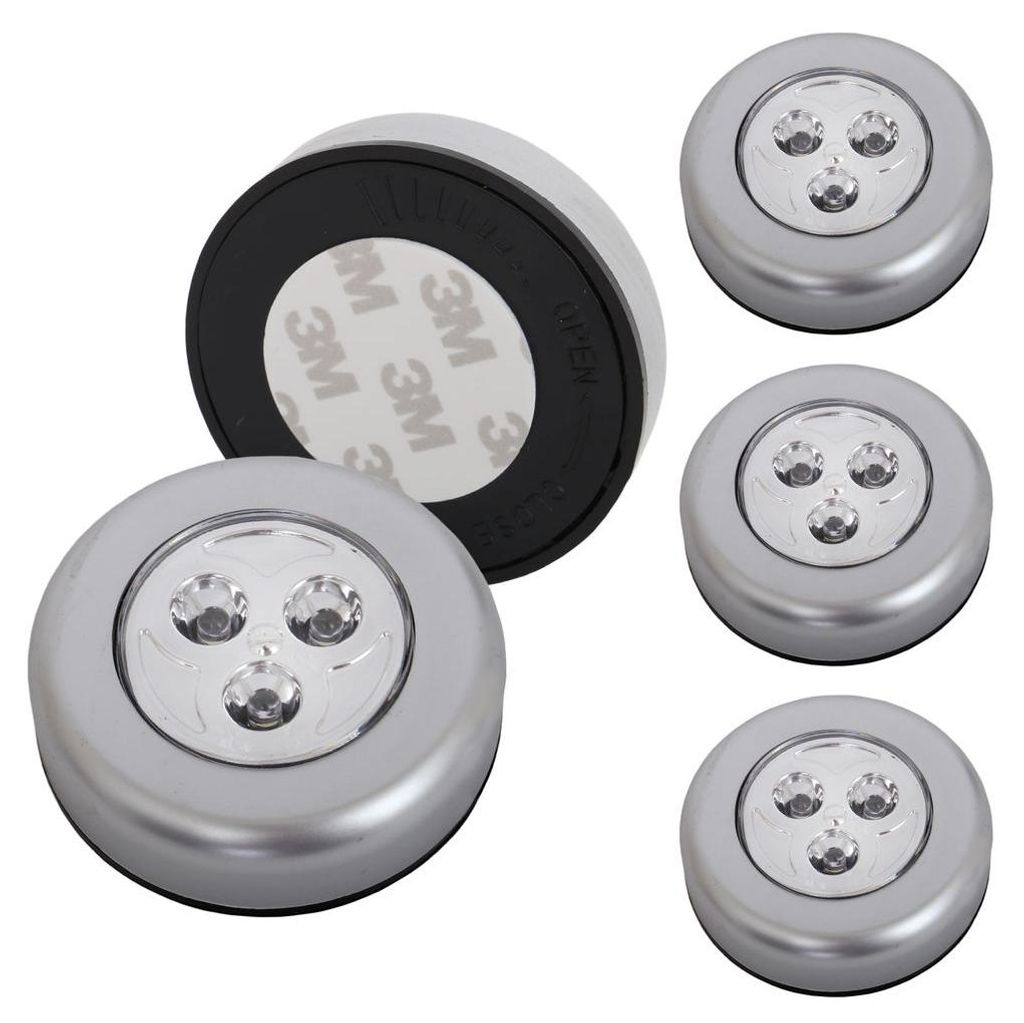 Briloner LED Push Light Sada 5 okrúhlych batériových Obrázok produktu 