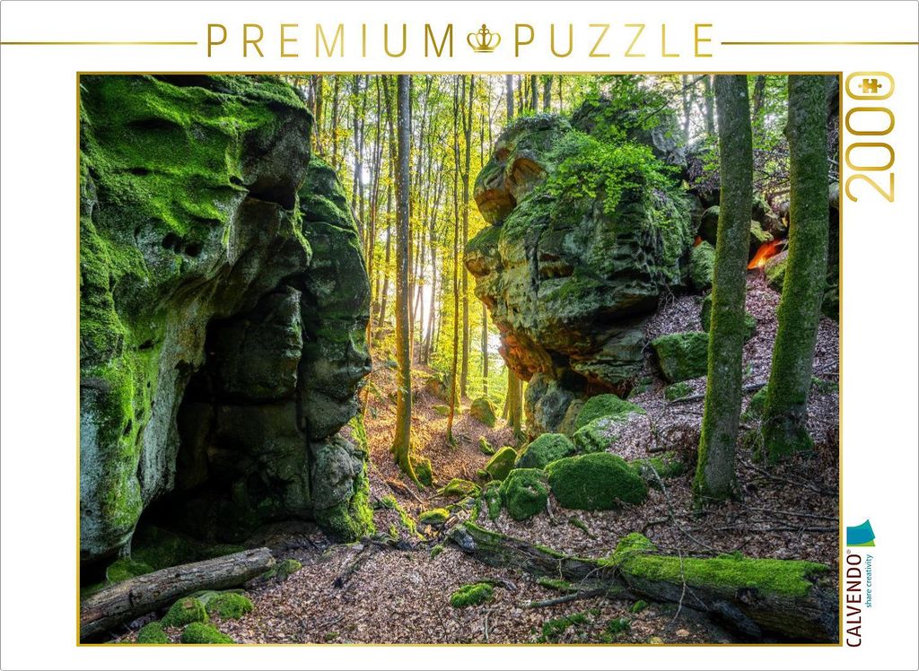 CALVENDO Puzzle Mythische Felslandschaft in der Teufelsschlucht | 2000 Teile Lege-Größe 90x67cm Foto-Puzzle für glückliche Stunden