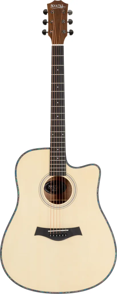 Guitare Acoustique Rocktile WSD-100C NT avec Table d'Harmonie Naturelle