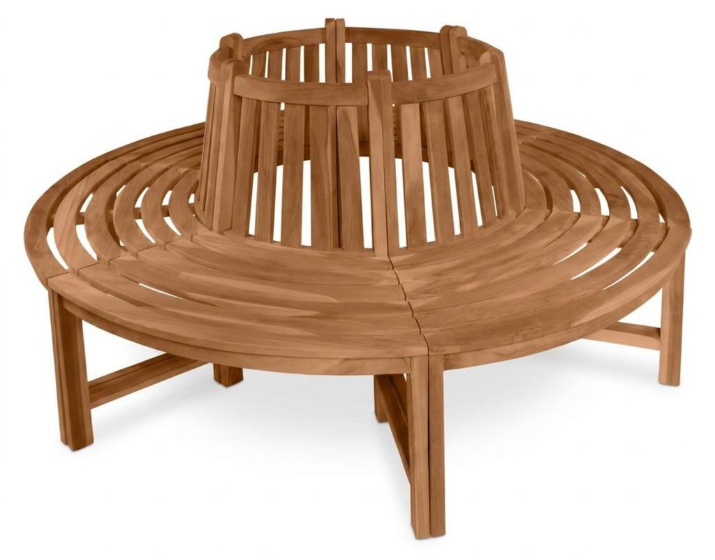 Premium Baumbank Timo rund 180 cm, 360° Rundbank um den Produktbild 