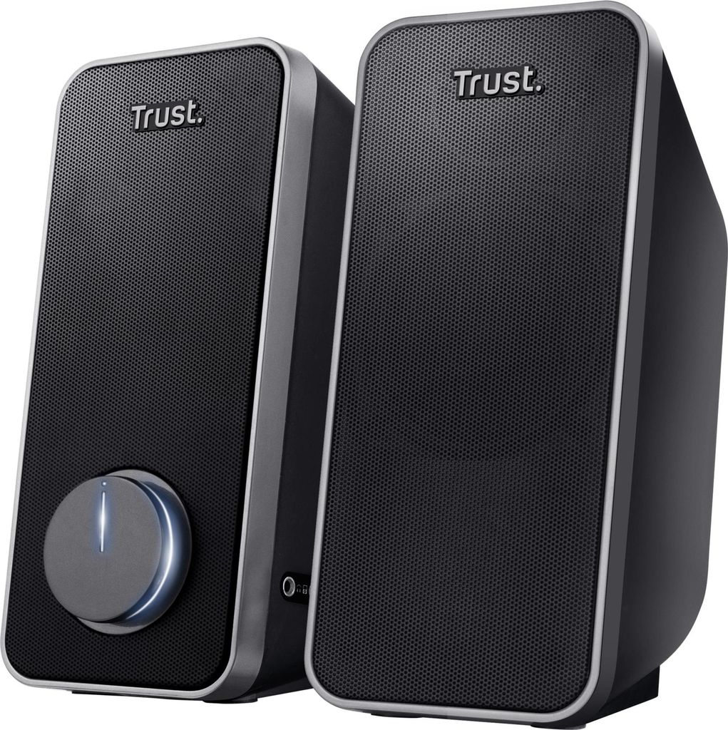 Trust Arys 2.0 PC Lautsprecher Set, 28 Watt, 3,5 mm AUX Klinke, Boxen mit USB-Stromversorgung, Lautsprecher für PC, Laptop, Computer, Tablet und S...
