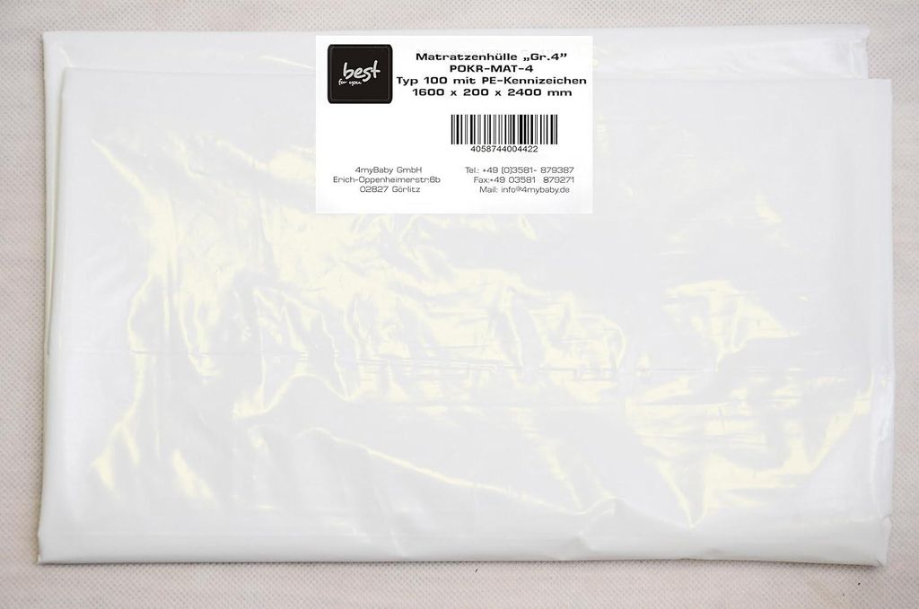 Best For You Matratzenhülle/Schutzhülle in 3 Größen Produktbild 
