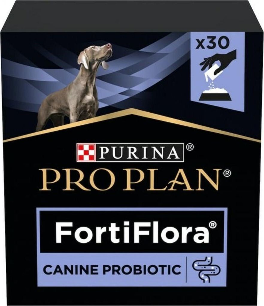 PURINA Pro Plan FortiFlora – probiotisches Ergänzungsfuttermittel für Hunde – 30 Beutel à 1 g