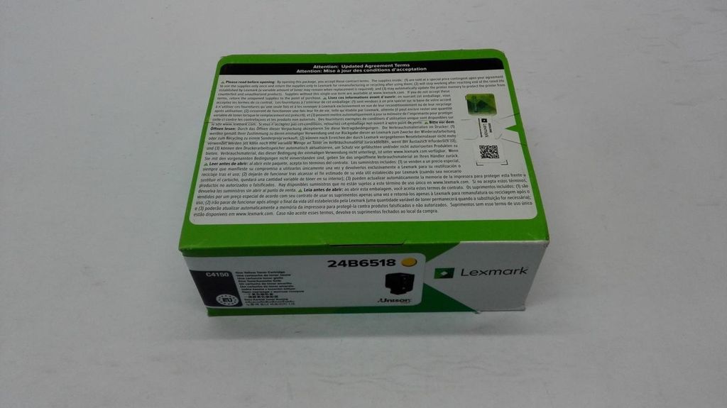 Lexmark 24B6518, 10000 stron(y), Żółty, 1 szt. Zdjęcie produktu 