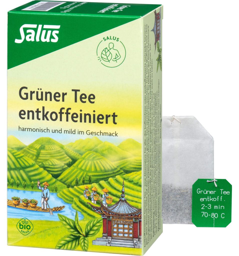 Salus Tè verde decaffeinato, Tè verde 15 capsule Immagine del prodotto 