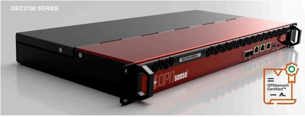Rack Firewall mit OPNsense®, 10Gbps Durchsatz, 8 Threads, Produktbild 
