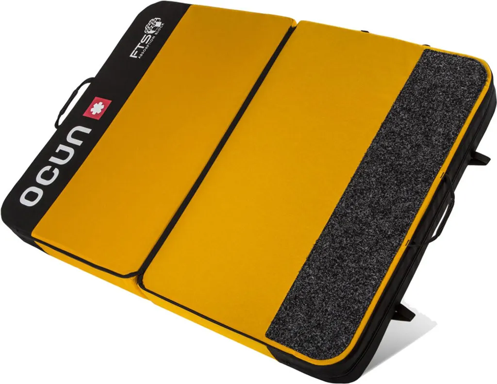 Crash Pad Ocun Dominator FTS Jaune avec Amortissement FTS Haute Densité