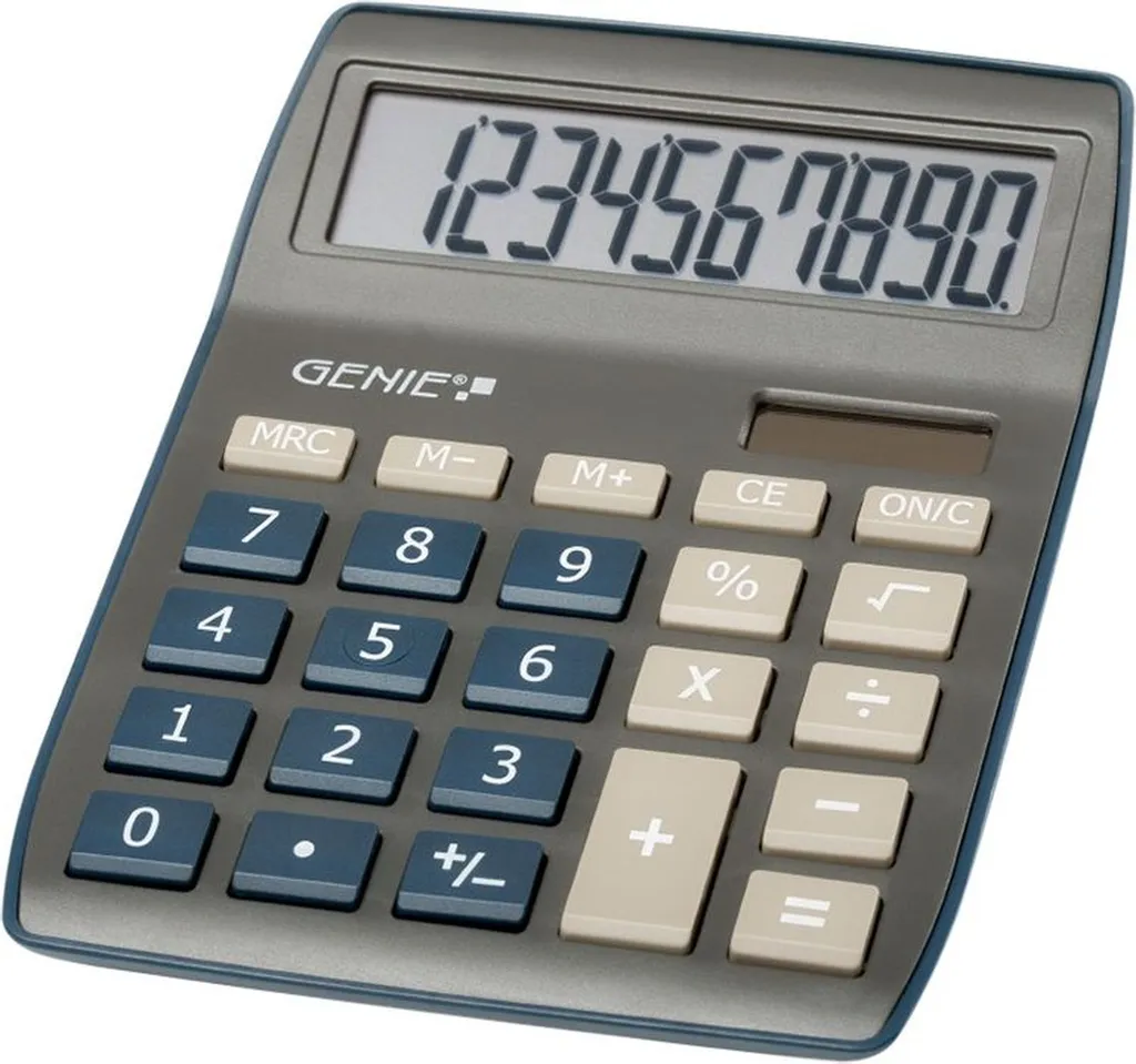 Genie 840 DB Calcolatrice per Scuola e Casa - 10 Cifre Compatta