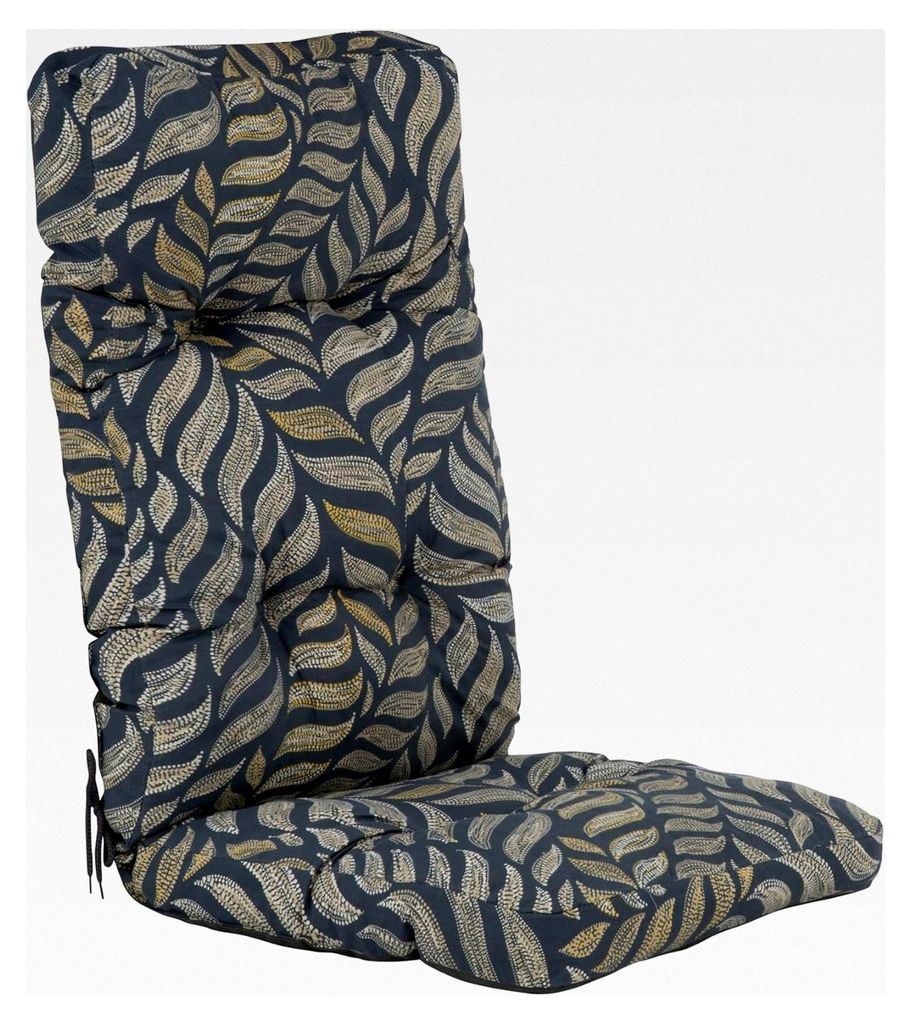 Stuhlauflage für Hochlehner 124 x 48 cm mit Haltegurt und Befestigungsschnüren