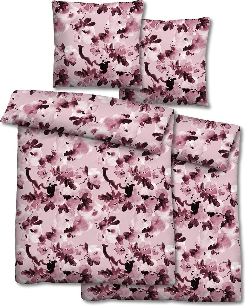 Doppelpack Biber Bettwäsche 155 x 220 cm + 80 x 80 cm Produktbild 