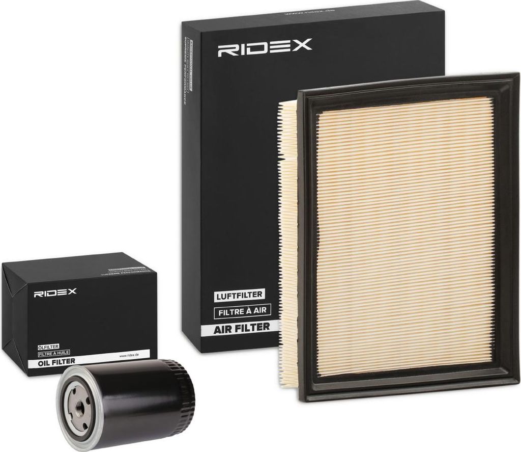 RIDEX Filterset Inspektionspaket Filtersatz für VW Transporter IV Bus (70B, 70C, 7DB, 7DK, 70J, 70K, 7DC, 7DJ) GOLF III (1H1) GOLF II (19E, 1G1)