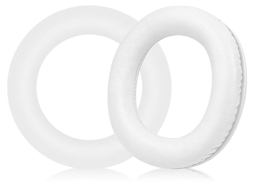INF Protein-Leder Ohrpolster für Edifier G35 Over-Ear 9.5cm, 2er Pack Weiß