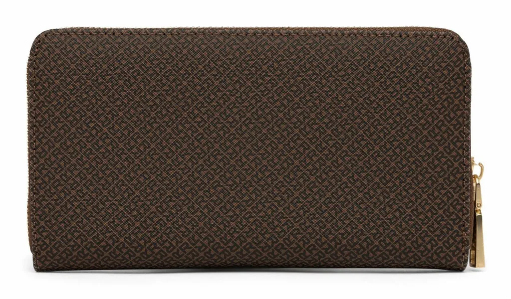 Portefeuille Zippé REPLAY Marron Cocoa et Black avec Multi-Rangements