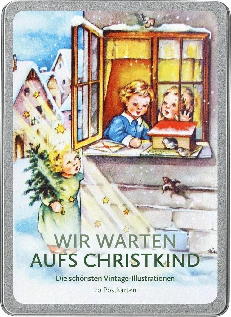 Wir warten aufs Christkind Postkarte VE 20