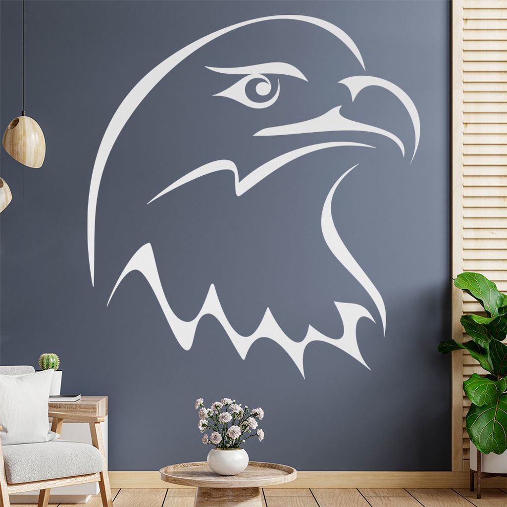 Adler Linien Wandtattoo in 6 Größen - Wandaufkleber Wall Sticker - Dekoration, Küche, Wohnzimmer, Schlafzimmer, Badezimmer