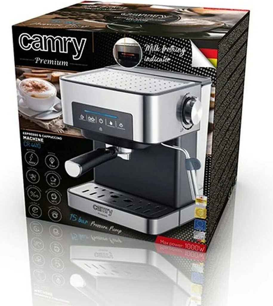 Machine à café cappuccino avec mousseur à lait - Espresso 15 bars