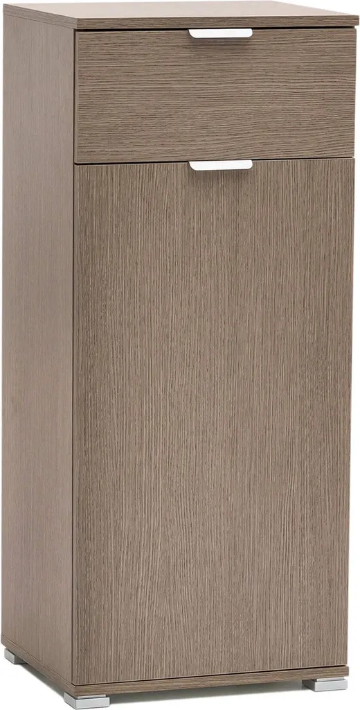 Armadietto Multiuso Milani Home Rovere Grigio 45x38x103h Made in Italy