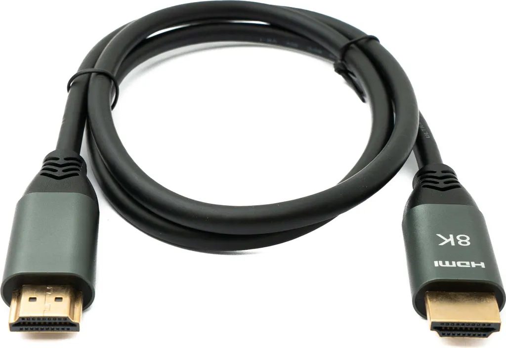 SYSTEM-S Cavo HDMI 2.1 100 cm 8K Ultra HD standard da spina a spina UHD in nero