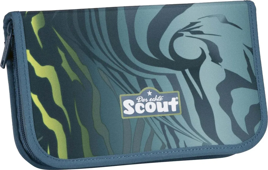 Cartable Scout Basic Micro Action gris-vert avec kit scolaire 4 pièces - 8