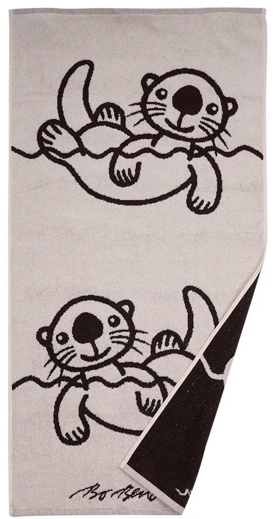 Bo Bendixen Seeotter Badetuch 70x140 cm beige, braun aus Produktbild 