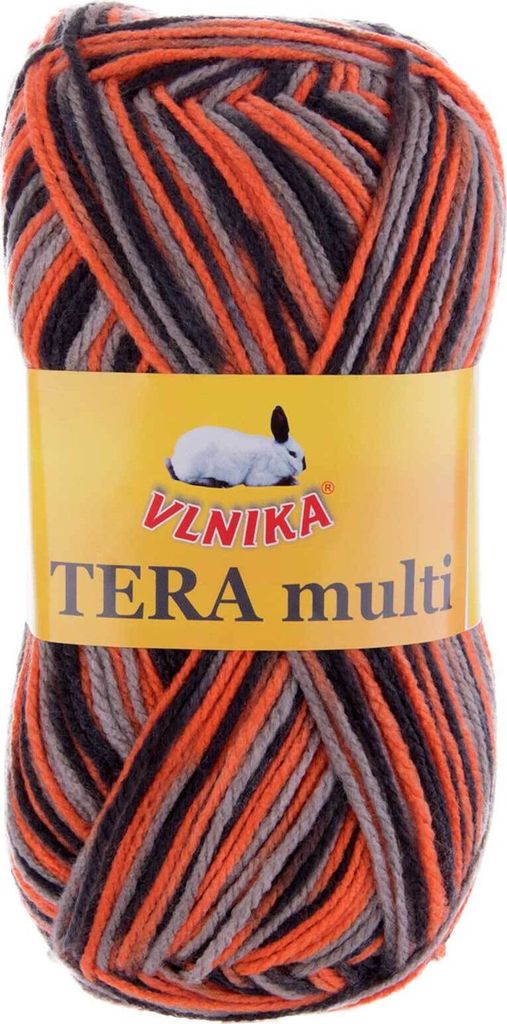 5 x 100g Strickgarn Häkelgarn TERA MULTI, Farbwahl - mehrfarbig bunt Farbverlauf