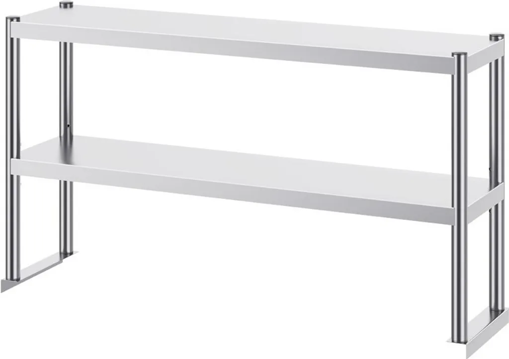 Surétagère double inox robuste 1829mm pour poste de travail - 9