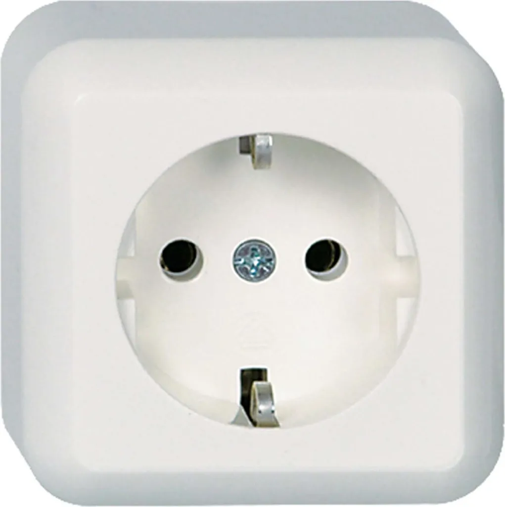 Socle universel 395004 blanc RW AP20 pour appareillage saillie robuste