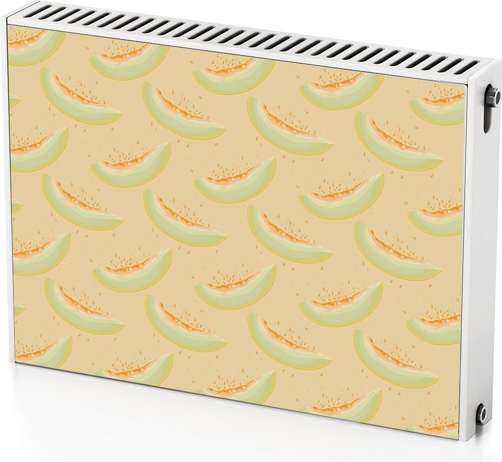 Melone – Magnetische Heizkörperabdeckung – 80x60 cm – Magnet Heizkörperabdeckung – 3D Würfel – Heizkörperverkleidung – Magnetische ...