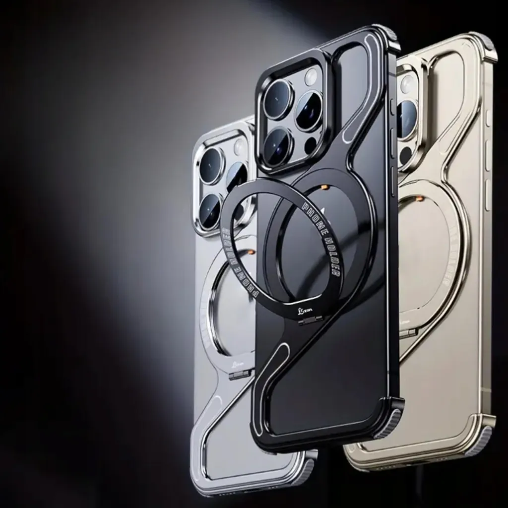 Coque iPhone 16 Pro blindée MagSafe avec support titane robuste - 10