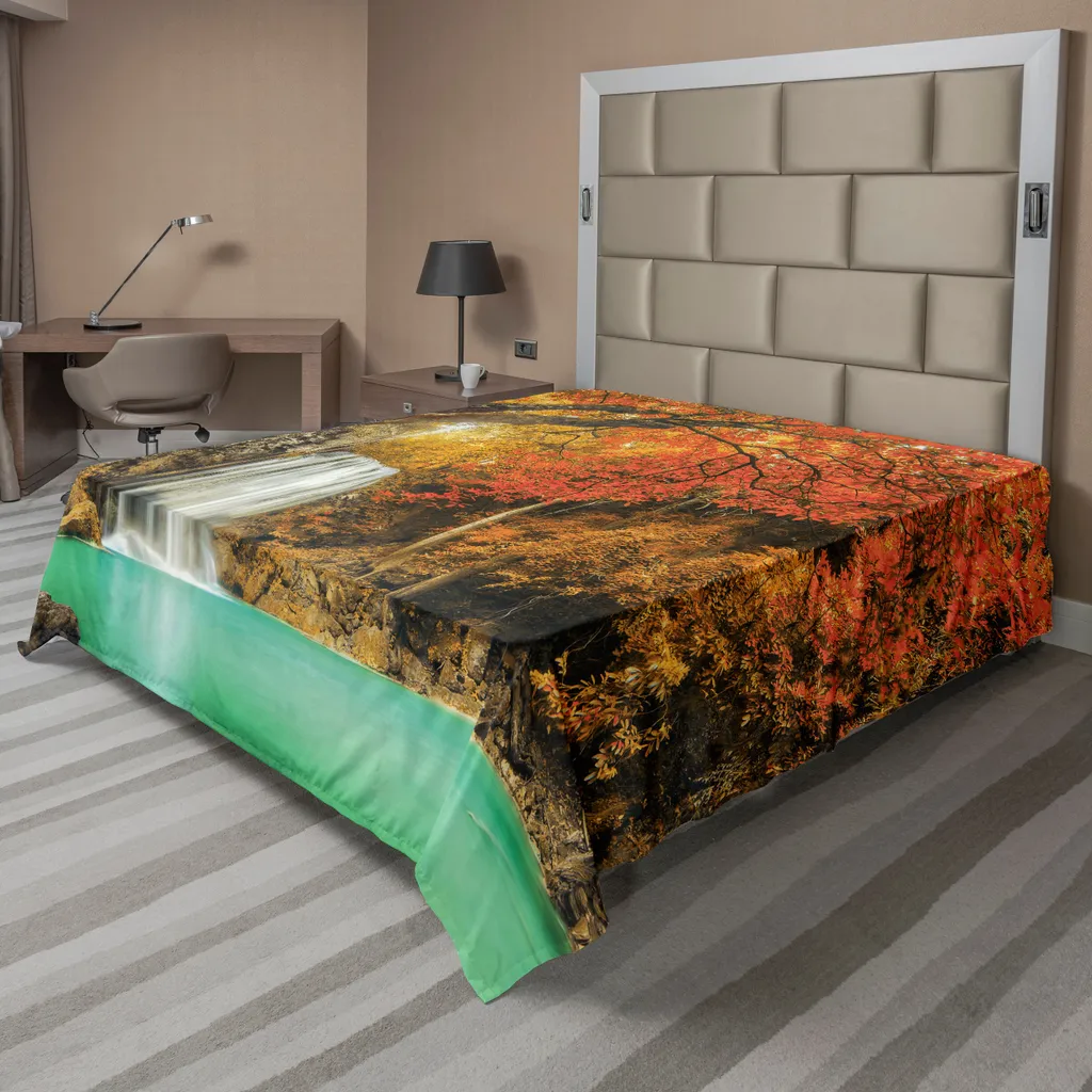 Lenzuolo Arredo ABAKUHAUS Cascata Forestale 275x260 cm | Alta Definizione