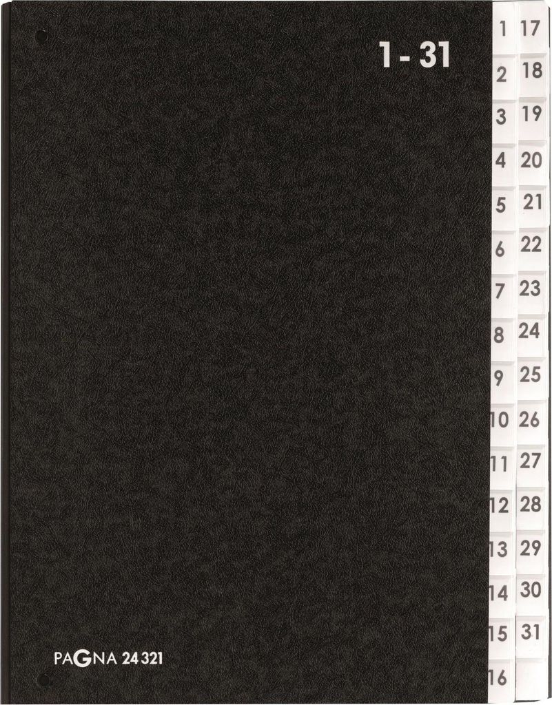 PAGNA Pultordner Classic 32 Fächer 1-31 schwarz Immagine del prodotto 