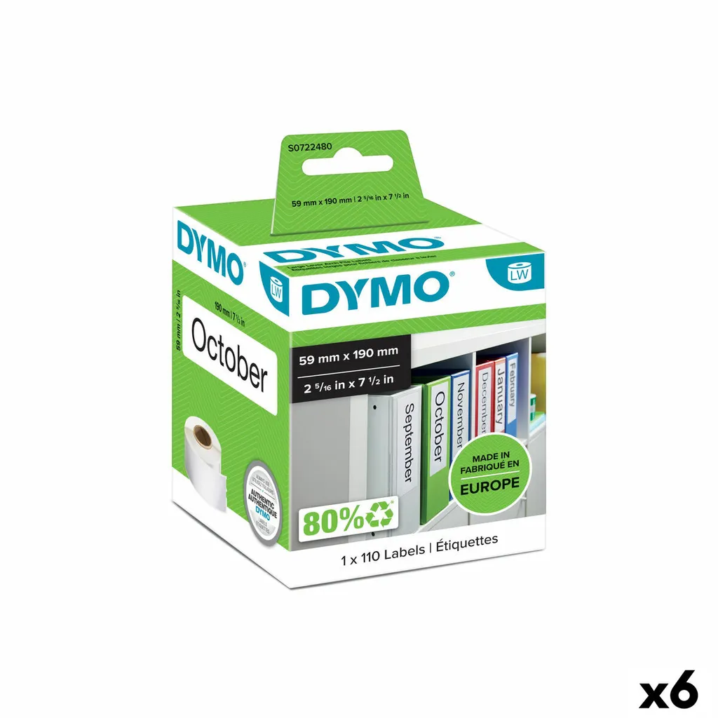 Étiquettes larges pour archivage de classeurs lot de 660 exemplaires