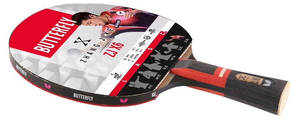 Butterfly - Tischtennisschläger "Zhang Jike" MR2315 (Einheitsgröße) (Rot/Schwarz)