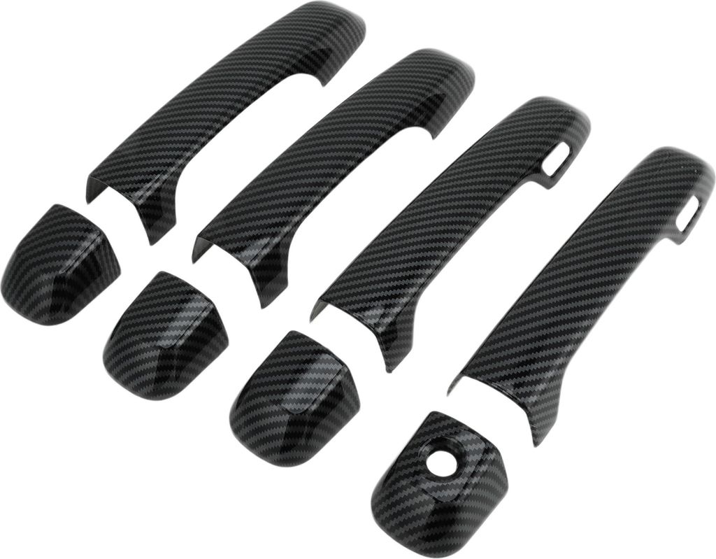 1 Set, Autotürgriffabdeckung für Toyota Land Cruiser Prado J150 J200 LC200 Außen Schwarz ABS