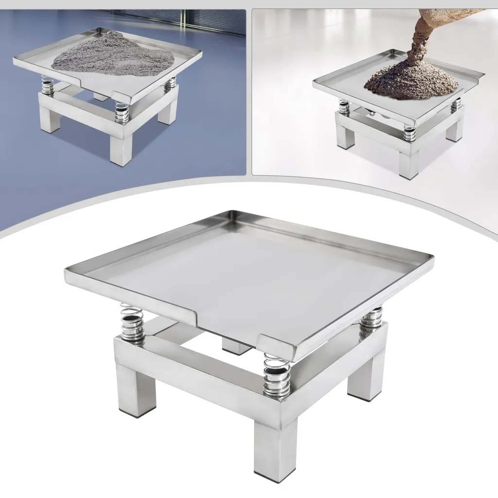 Table de vibration électrique pour moules à béton, châssis inox argenté - 2