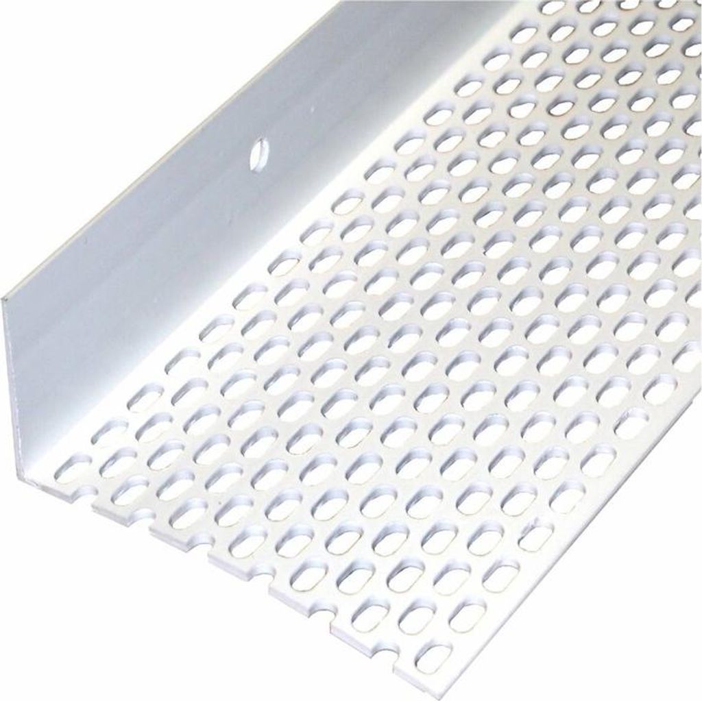 Lüftungsprofil 30 x 90 mm, weiß - Bund a 10 x 2,5m (25 lfm) - UV-stabilisiertes Hart-PVC - Schlagzäh