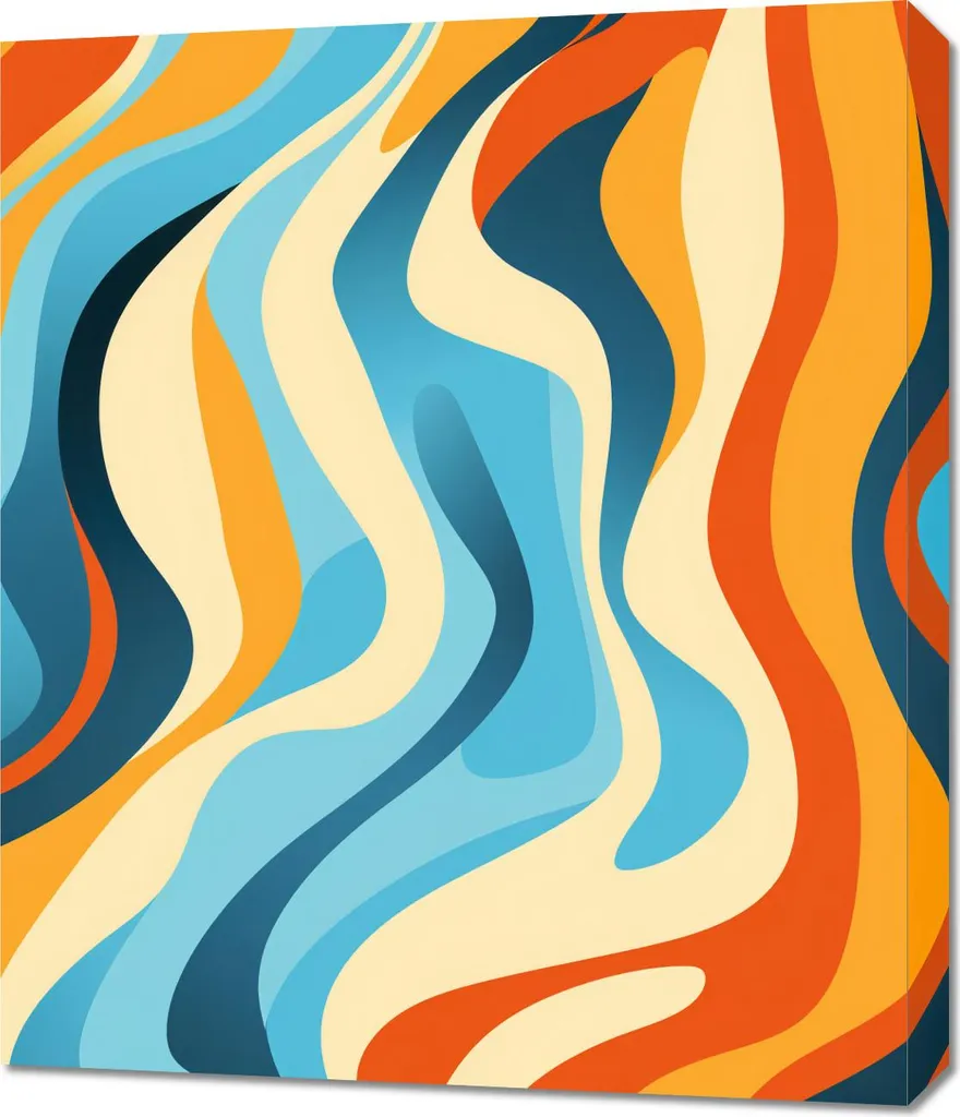 Quadro 60x70 cm Onde danzanti